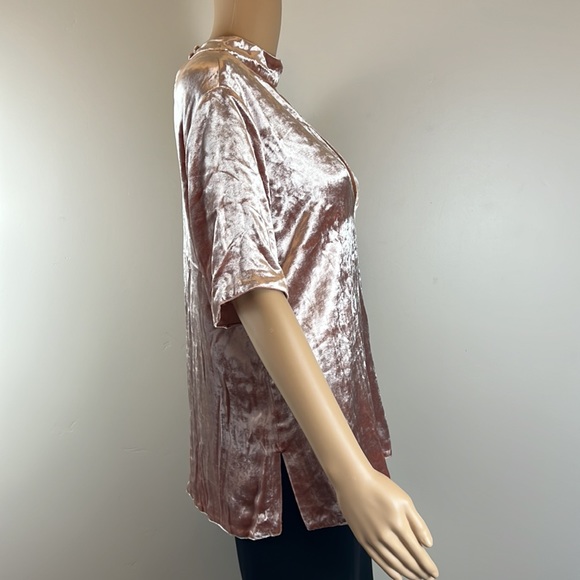A.L.C. Blaise Pink Velvet Top - Picture 7 of 10